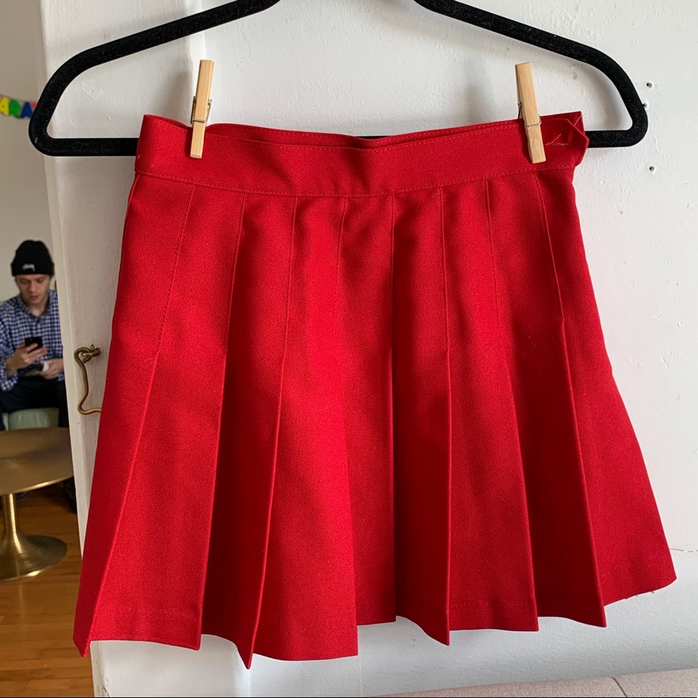 Red American Apparel tennis skirt 50$ obo